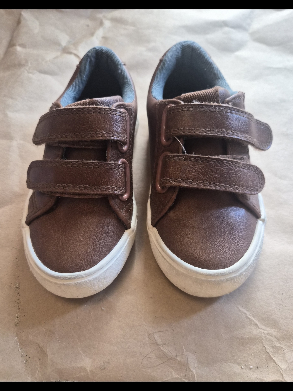 Cat & Jack Brown Velcro Kids Sneakers